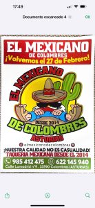 ¡Hoy es el día!  El mexicano de Colombres